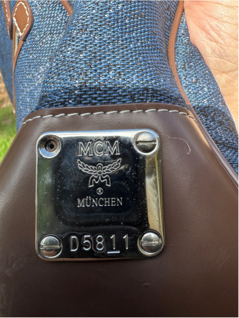 MCM Blingy Denim Mini Tote - Picture 5 of 14